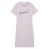 Puma Essentials Blossom Short Sleeve T-Shirt Dress Womens Purple Casual 67967460