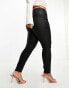 ASOS DESIGN Curve coated skinny jean in black