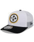 ფოტო #1 პროდუქტის Men's White/Black Pittsburgh Steelers 2024 NFL Training Camp 9SEVENTY Trucker Hat