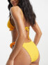 Фото #2 товара River Island frill trim tie side bikini bottom in orange