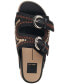 Фото #4 товара Women's Ralli Buckled Stitch Footbed Sandals