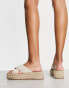 Фото #8 товара ASOS DESIGN Jazlyn flatform crochet mules in natural