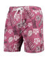 ფოტო #3 პროდუქტის Men's Maroon Texas A&M Aggies Vintage-Inspired Floral Swim Trunks