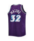 Фото #2 товара Men's Karl Malone Purple Utah Jazz Big and Tall Hardwood Classics 1996-97 Swingman Jersey