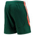 Men's Green Miami Hurricanes Swingman Basketball AEROREADY Shorts