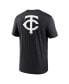 Фото #3 товара Men's Black Minnesota Twins Fashion Over Shoulder Logo Legend T-shirt