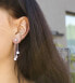 Silver earrings with zircons AGUP1983