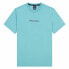 Short Sleeve T-Shirt Champion Crewneck M Blue