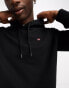 Napapijri Balis small logo fleece hoodie in black