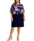 ფოტო #1 პროდუქტის Plus Size Printed Popover Sheath Dress