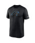 Фото #3 товара Men's Black Carolina Panthers Legend Logo Performance T-shirt