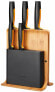 Фото #1 товара Набор Fiskars из 5 ножей в функциональной форме Bamboo Block