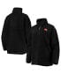 ფოტო #1 პროდუქტის Women's Black Cleveland Browns Sherpa Quarter-Zip Jacket