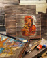 Icon Three Kings Block Wall Art on Wood 8"