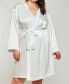 Фото #1 товара Пижама iCollection большого размера Marina Lux из атласа