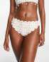 Фото #1 товара Daisy Street bikini bottoms with scallop edge in shell print