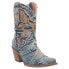 Фото #4 товара Dingo Y'all Need Dolly Embroidered Round Toe Cowboy Booties Womens Blue Casual B