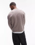 Topman relaxed fit sweatshirt in stone