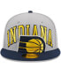 Фото #4 товара Men's Gray, Navy Indiana Pacers Tip-Off Two-Tone 59FIFTY Fitted Hat