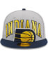 ფოტო #4 პროდუქტის Men's Gray, Navy Indiana Pacers Tip-Off Two-Tone 59FIFTY Fitted Hat