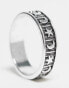 Фото #3 товара Faded Future moon and star band ring in silver