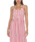 Women's Tiered Striped Dress Cover-Up