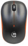 Фото #7 товара Manhattan Success Wireless Mouse - Black/Orange - 1000dpi - 2.4Ghz (up to 10m) - USB - Optical - Three Button with Scroll Wheel - USB micro receiver - AA battery (included) - Low friction base - Three Year Warranty - Blister - Ambidextrous - Optical - RF Wireless -