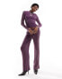 Mango trouser co-ord in purple M - фото #4