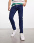 ASOS DESIGN skinny jeans in dark wash blue