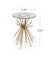 Glamorous Sunburst Glass Table