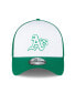 Фото #3 товара Men's Green, White Oakland Athletics 2023 On-Field Batting Practice 39THIRTY Flex Hat