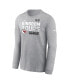 Men's Heather Gray Kansas City Chiefs Super Bowl LVIII Champions Local Fashion Long Sleeve T-shirt