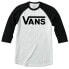 Комфортная мужская лонгслив футболка Vans Classic Raglan Белый, XL - фото #1