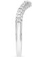 Фото #4 товара Diamond Front & Side Contour Band (1/3 ct. t.w.) in 14k White Gold