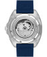 ფოტო #3 პროდუქტის Men's Charter Automatic Blue Silicone Watch 44mm