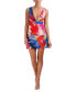 Фото #1 товара Women's Plunge V-Neck A-Line Mini Dress