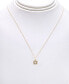 Фото #3 товара Macy's diamond Princess Halo 18" Pendant Necklace (1/4 ct. t.w.) in 14k Gold