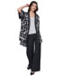 Women's Printed Open-Front Kimono