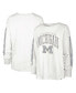ფოტო #1 პროდუქტის Women's White Michigan Wolverines Statement SOA 3-Hit Long Sleeve T-shirt