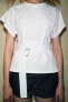 COTTON T-SHIRT WITH BELT