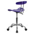 Фото #2 товара Vibrant Violet And Chrome Swivel Task Chair With Tractor Seat