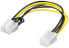 Wentronic Power Cable/Adapter for PC Graphics Card - PCI-E/PCI Express - 6-Pin to 8-Pin - 0.2 m - 0.2 m - PCI-E (6-pin) - PCI-E (8-pin) - Female - Male - Straight