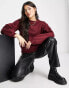 Фото #4 товара Threadbare Dixie oversized sweater in deep wine