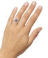 Фото #2 товара Sapphire (7/8 ct. t.w.) & Diamond (1/6 ct. t.w.) Ring in 14k White Gold (Also in Emerald & Ruby)