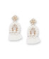 ფოტო #1 პროდუქტის Women's White Tassel Drop Earrings