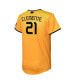 ფოტო #3 პროდუქტის Big Boys and Girls Roberto Clemente Gold Pittsburgh Pirates 2023 City Connect Replica Player Jersey