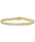 Фото #1 товара Diamond Two-Stone Link Bracelet (2 ct. t.w.) in 10k Gold