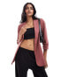 Фото #1 товара Pieces blazer with ruched sleeves in spice