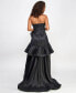 Фото #2 товара Juniors' Strapless High-Low Taffeta Gown, Created for Macy's