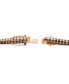 ფოტო #2 პროდუქტის Chocolate Diamond & Nude Diamond Double Row Tennis Bracelet (3-1/2 ct. t.w.) in 14k Rose Gold